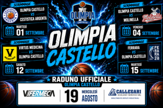 La Vifermeca Olimpia Castello comunica le date ufficiali della pre-season 2026/2027