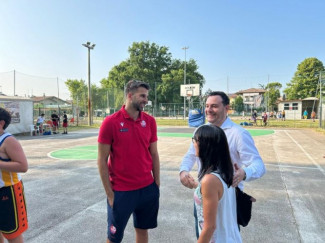 Pallacanestro 2.015 Forl  - Harper e Tavernelli incontrano i bambini per parlare di tifo corretto e rispetto
