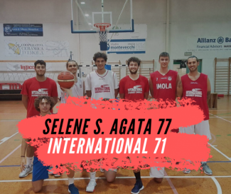 Serie D  &#8211; Selene Basket S. Agata - International Curti Basket Imola   77-71  .
