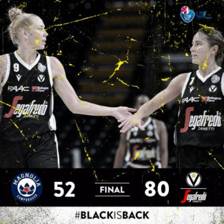 LBF, 8° giornata: Magnolia Basket Campobasso vs Virtus Segafredo Bologna: 52 – 80