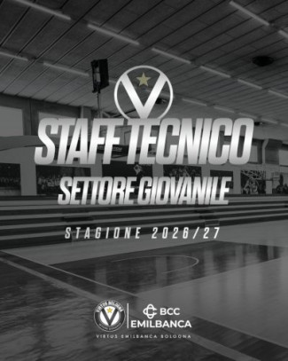 Virtus EmilBanca Bologna: lo staff tecnico del Settore Giovanile per la stagione 2026/2027
