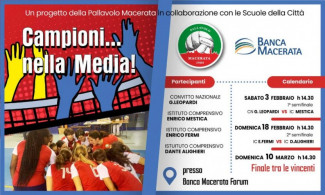 Pallavolo Macerata  -  Sabato prima semifinale del torneo scolastico  - Campioni&#8230; Nella Media!!  -