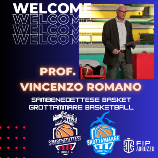 Sambenedettese Basket e Grottammare Basketball  - Il Professor Vincenzo Romano  il nuovo coach