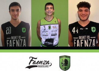 Raggisolaris Rekico Faenza : Bartolini, Marabini e Fuschini: un tris di giovani alla conquista della serie B