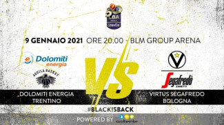 LBA, 15 giornata: Dolomiti Energia Trentino vs Virtus Segafredo Bologna