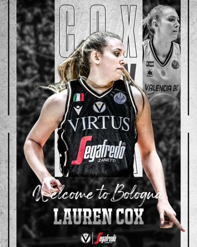 Lauren Cox  una nuova giocatrice di Virtus Segafredo Bologna!