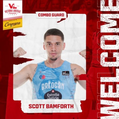 La Carpegna Prosciutto Basket Pesaro firma Scott Bamforth!