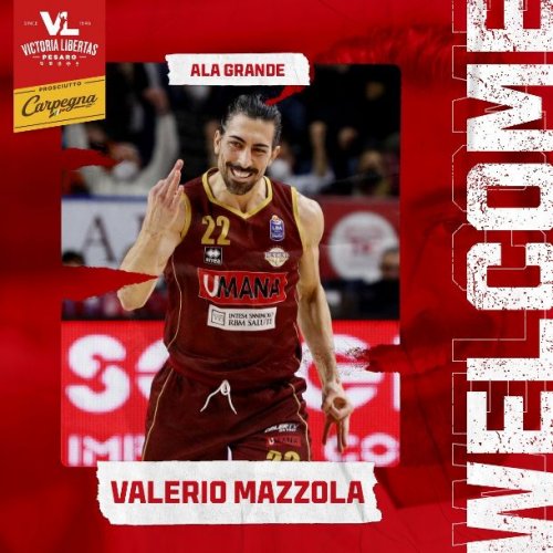 Valerio Mazzola firma per due stagioni con la Carpegna Prosciutto Basket Pesaro!