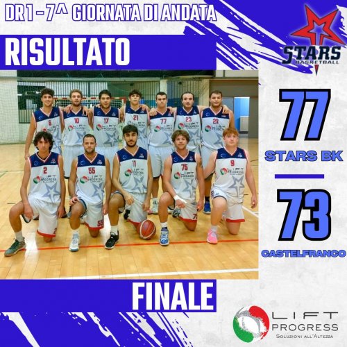 Stars Basket Bologna &#8211;  Pol. Castelfranco Emilia Basket 77 &#8211; 73