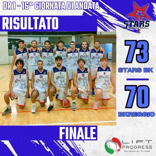 Stars Basket Bologna  -  BasketReggio 73 &#8211; 70