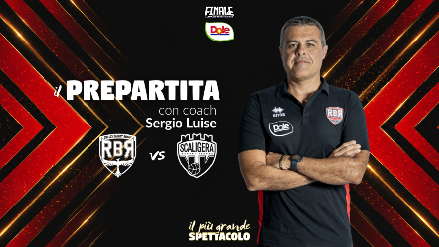 Dole Rimini - Tezenis Verona,  pre partita con coach Sergio Luise