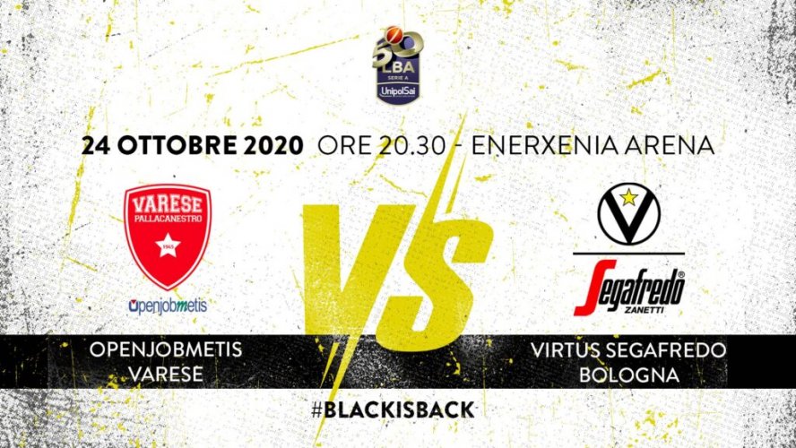 LBA, 5 giornata: Openjobmetis Varese vs Virtus Segafredo Bologna