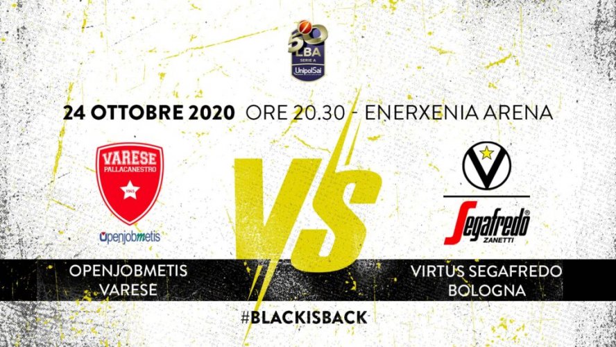 LBA, 5° giornata: Openjobmetis Varese vs Virtus Segafredo Bologna
