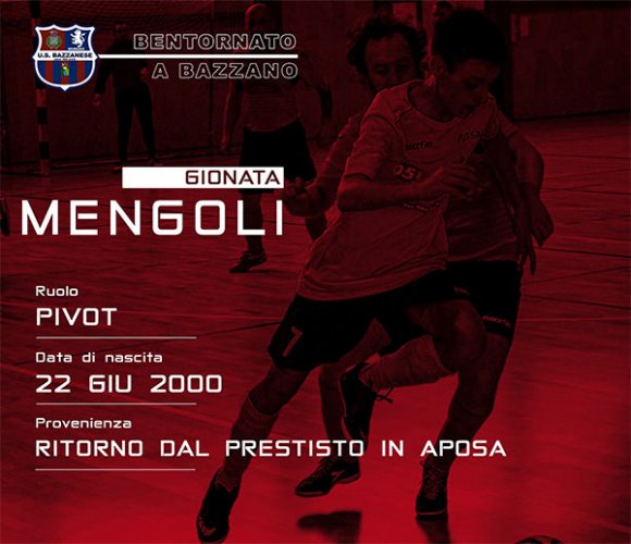 Gionata Mengoli torna alla Bazzaese Calcio a 5
