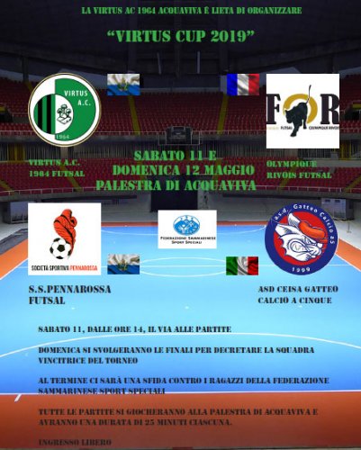 Gatteo e Rivoisin in finale alla Virtus Cup