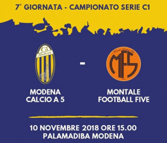 Sabato il derby Modena vs  Montale per la settima giornata