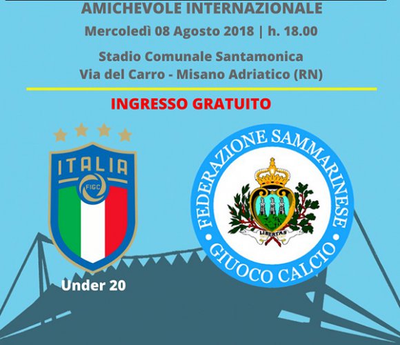 Misano si tinge di azzurro con la partita Italia Under 20 - San Marino