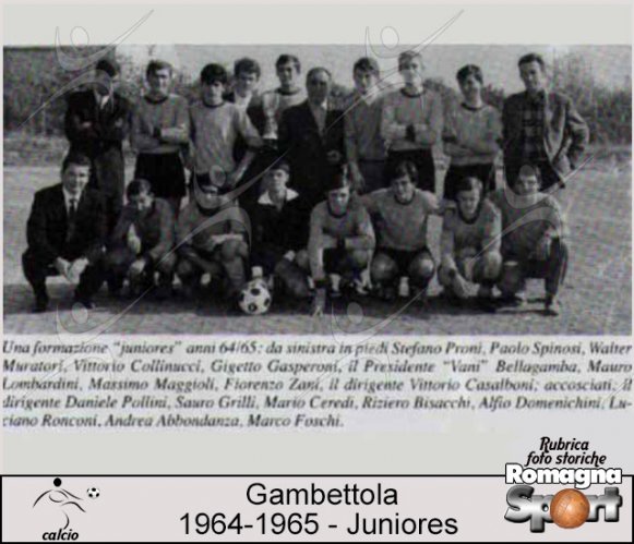 FOTO STORICHE - Gambettola Juniores 1964-65