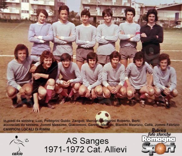 FOTO STORICHE - Allievi Sanges 1971-72