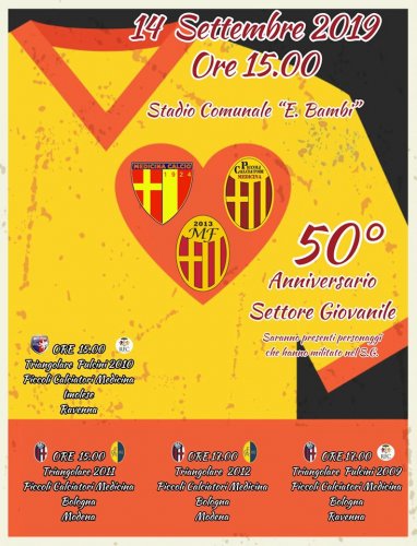 50° Anniversario Settore Giovanile Medicina.