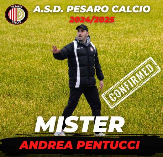 L&#8217;ASD Pesaro Calcio comunica di aver rinnovato l&#8217;accordo con Andrea Pentucci.