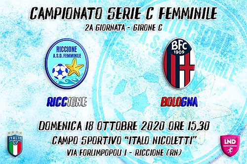 Femminile Riccione, attesa la prova del riscatto nel derby con il Bologna
