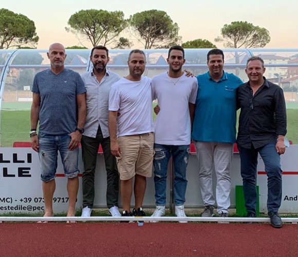 Gli auguri ufficiali del Tolentino a Matteo Bucosse ed i ringraziamenti del presidente Romagnoli