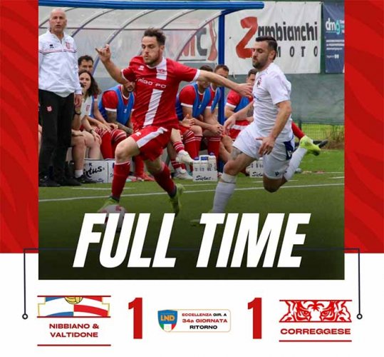Nibbiano&valtidone - correggese 1-1