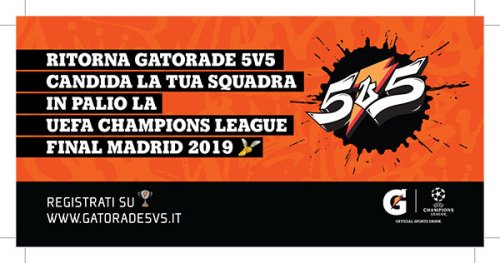 Ritorna il torneo Gatorade 5v5