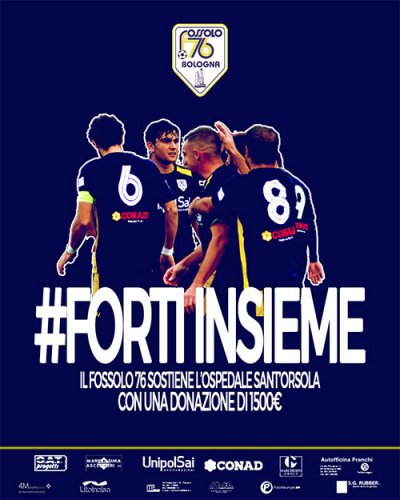 Il Fossolo 76 calcio sostiene la Fondazione Sant' Orsola Onlus
