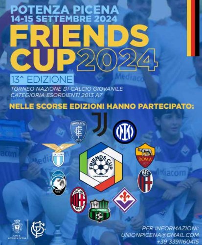 Friends Cup 2024 a Potenza Picena