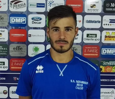 Giuseppe Bartolomeo Ghiani firma per il S.N. Notaresco