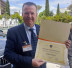 Premiazione di Fabio Paroli con la benemerenza sportiva LND