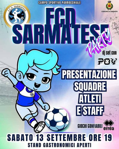 Sabato 13 settembre la Fcd Sarmatese presenter�  le sue 11 squadre.