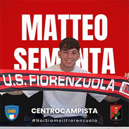 Fiorenzuola: Matteo Sementa  rosso nero