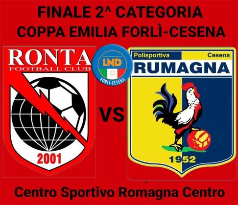Sabato la finale di Coppa Ronta vs Rumagna