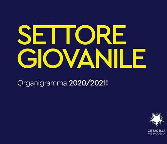 Organigramma settore giovanile stagione 2020-2021 Cittadella vis Modena