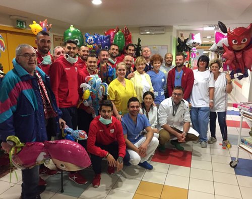 Rimini FC in visita ai piccoli pazienti dell’Ospedale infermi