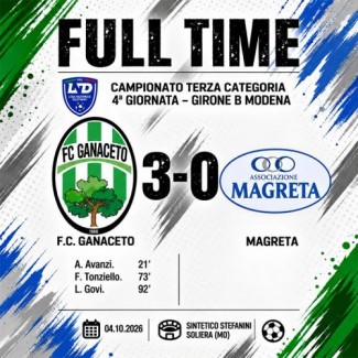 F.C. Ganaceto - Magreta 3 - 0