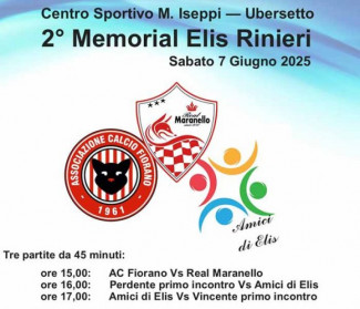 Sabato il secondo Memorial 'Elis Rinieri'