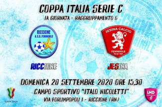 Esordio amaro in Coppa Italia per la femminile Riccione