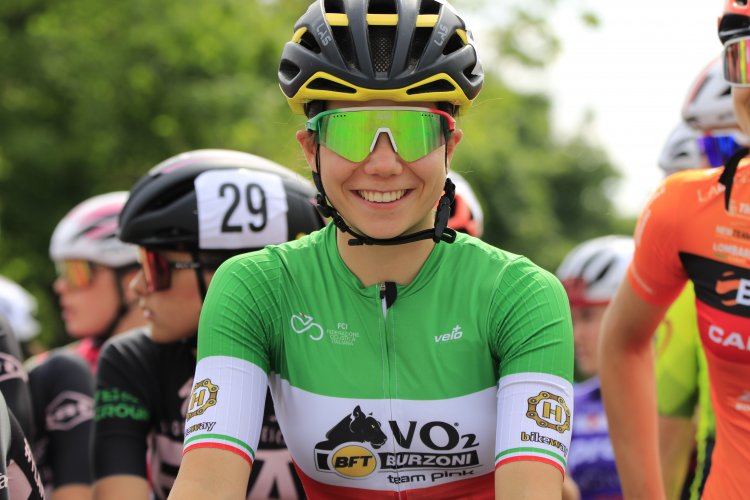 Ciclismo, Matilde Rossignoli (Bft Burzoni VO2 Team Pink) in azzurro in Francia