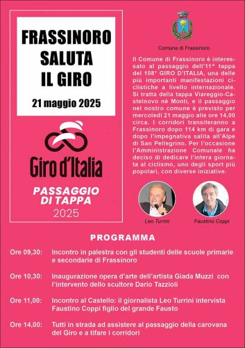Il 21 maggio il Giro d&#8217;Italia attraverser Frassinoro (MO)