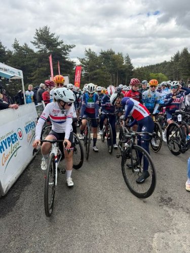 Matilde Rossignoli (Bft Burzoni VO2 Team Pink) settima in azzurro al Tour du G�vaudan Occitanie Femmes