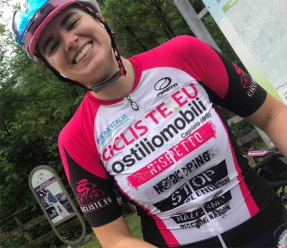 Stefania Festelli: 2.200 km per diffondere i valori etico-sociali di cicliste.eu ostiliomobili
