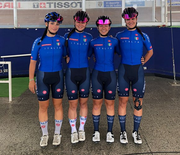 La Bft Burzoni VO2 Team Pink cala il poker ai Mondiali Juniores su pista in Colombia