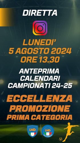 FIGC CRER - E' il giorno dei calendari!