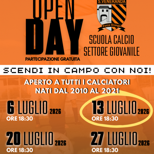 Open Day Santa Veneranda, in arrivo il secondo appuntamento