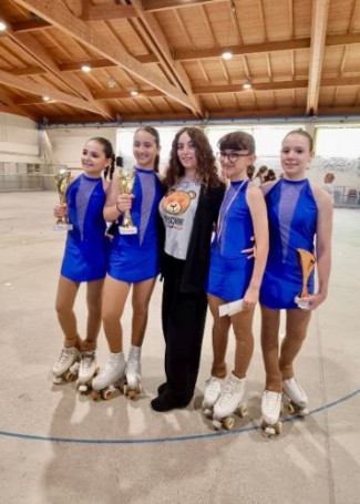 Tre ori e due bronzi ai giochi giovanili provinciali di pattinaggio artistico