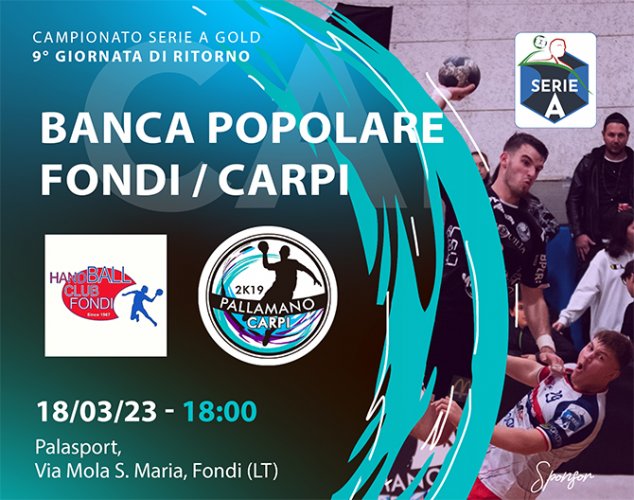 Banca Popolare Fondi 29 &#8211; Carpi 27